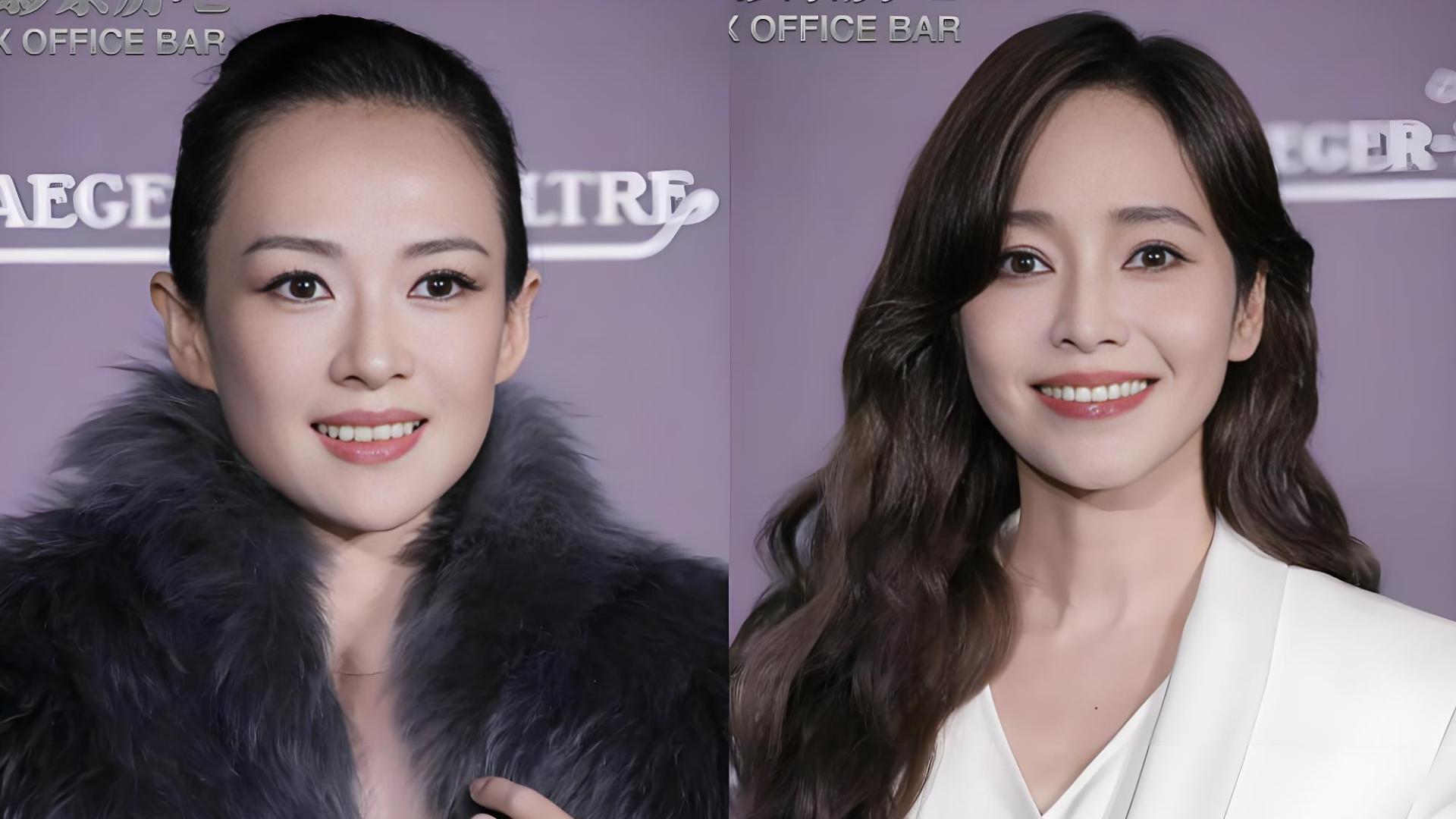 这一夜，章子怡侯佩岑同框，一个赢在骨相一个赢在气质，你选谁？