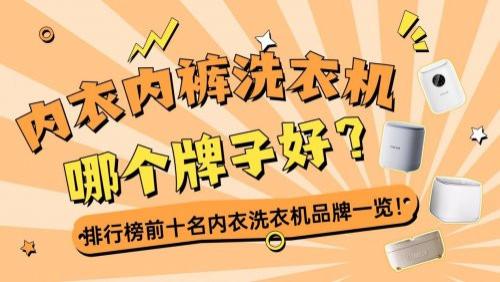 内衣内裤洗衣机哪个牌子好？排行榜前十名内衣洗衣机品牌一览！