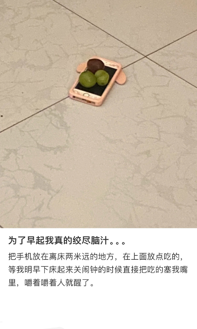 人为了早起能有多拼！！！！