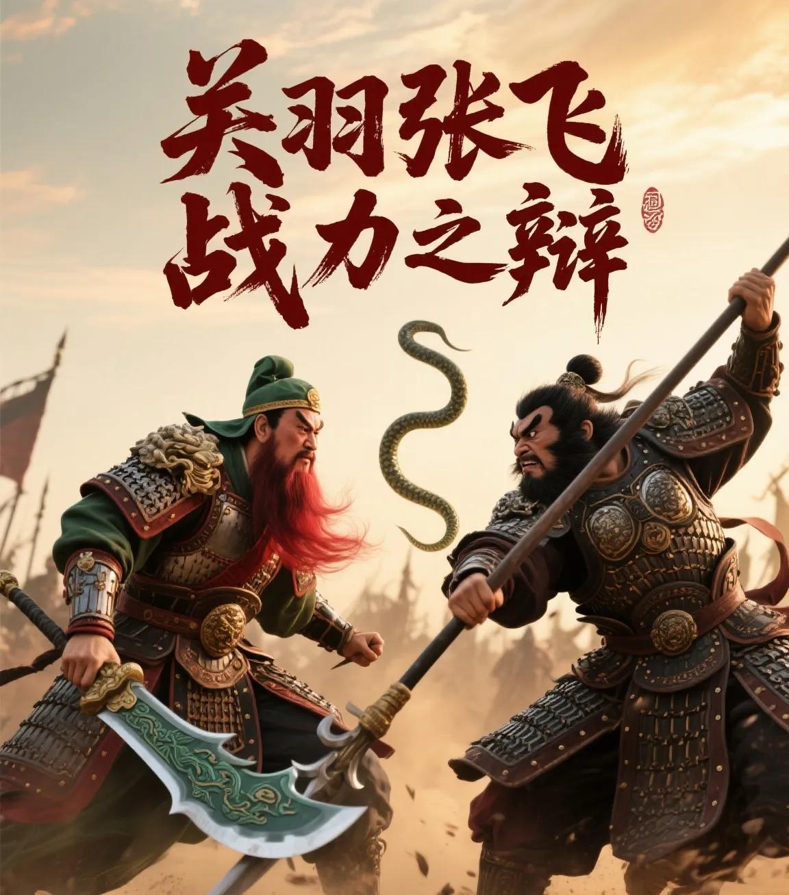 关羽和张飞以前交过手，但并没有分出胜负，那么他们谁的战力更强呢？
“长坂坡一声吼