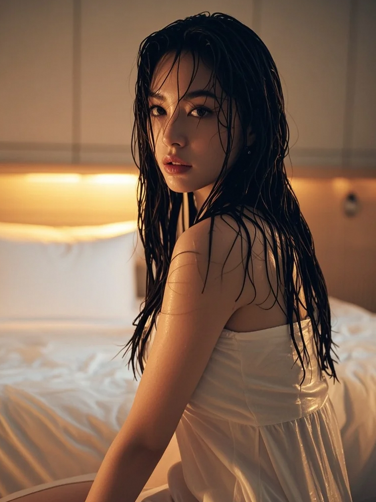 时光凝香，定格美女与自然的诗意邂逅