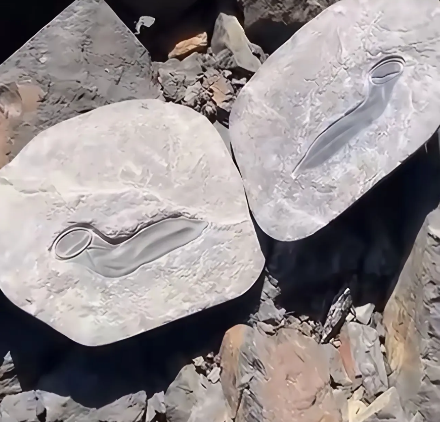 在一堆废弃石头里，竟然发现了这个化石，这形状像什么呢？