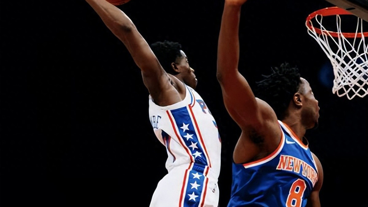 nba季前赛尼克斯双杀76人，探花埃奇库姆一攻一防闪耀全场