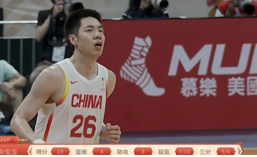 3月1日男篮世界杯亚洲区预选赛，中国男篮100 - 93逆转战胜中国台北队，朱俊