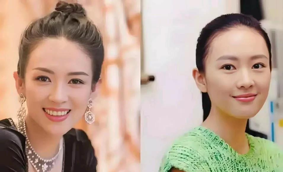 童瑶与章子怡长的确实有点像，但是气质，眼神却不在一个层次
章子怡，属于无死角美女
