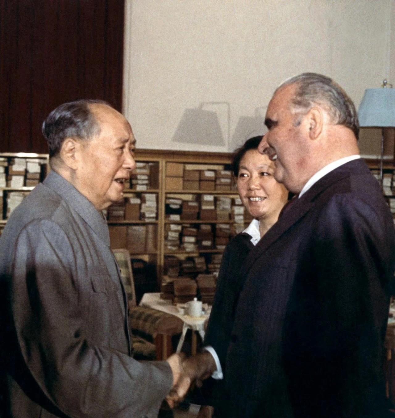 1973年9月12日，毛泽东主席会见法国总统蓬皮杜，法文翻译为齐宗华。
齐宗华曾