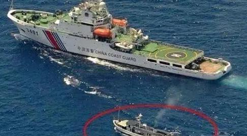 2020年，一艘美国探测船擅自闯入我国海域，并进行地形测绘，我国海警多次劝告无效