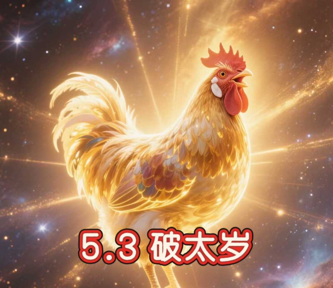 属鸡的朋友注意啦！5月3日破太岁，接福啦！