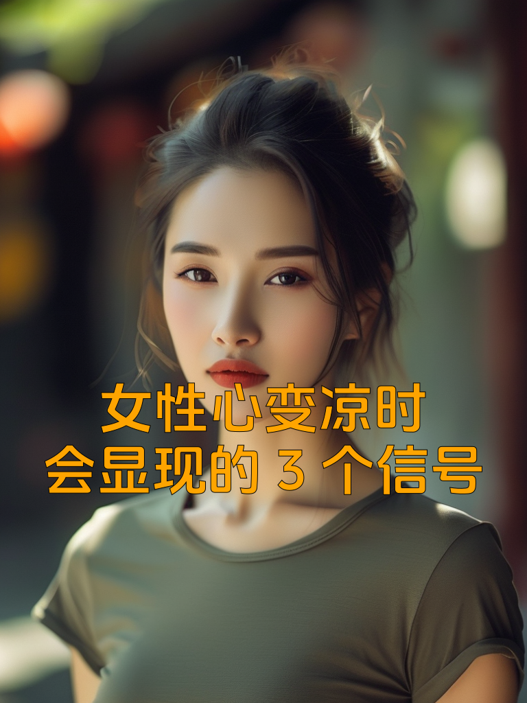 女性心变凉时，会显现的3个信号