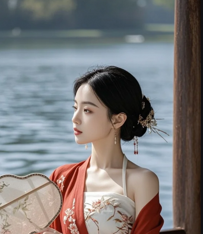她的美，是外在的惊艳，也是内在的沉淀