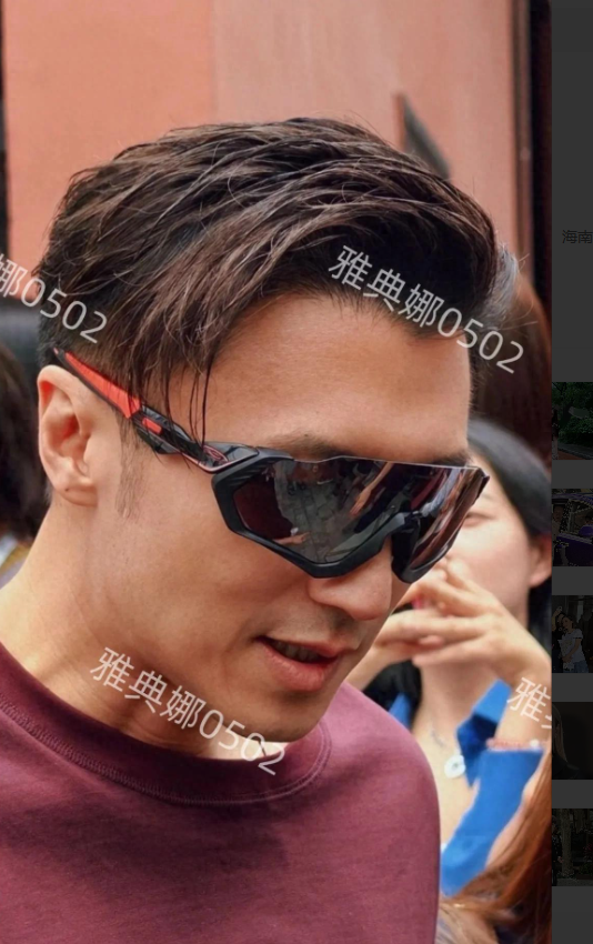 谢霆锋从身边走过真人简直太帅了，又酷又有型要是再高点就完美了