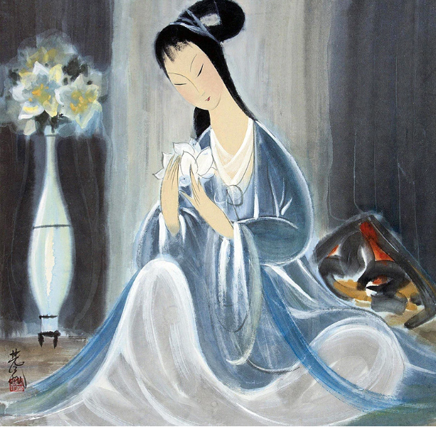 1907年，林风眠母亲被族人抓去架在火上烤，年仅7岁的他拿起一把砍柴刀就冲向人群