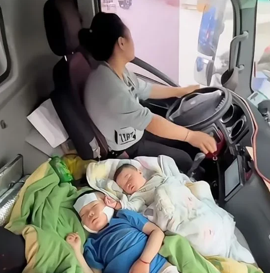 “太想不开了！”近日爆出，一名货车女司机离婚带俩娃，为了养孩子贷款买货车，让孩子