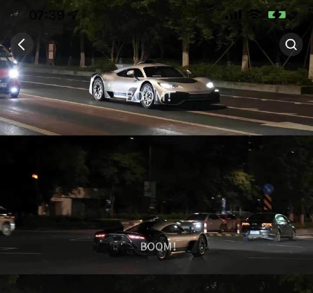 杭州这地方还是太复杂了
网友等布加迪的时候窜出来一台AMG ONE