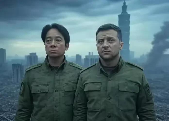 岛上已经有民众开始p图了，他们称呼赖清德为赖清斯基。
估计这两个人的悲惨下场会是