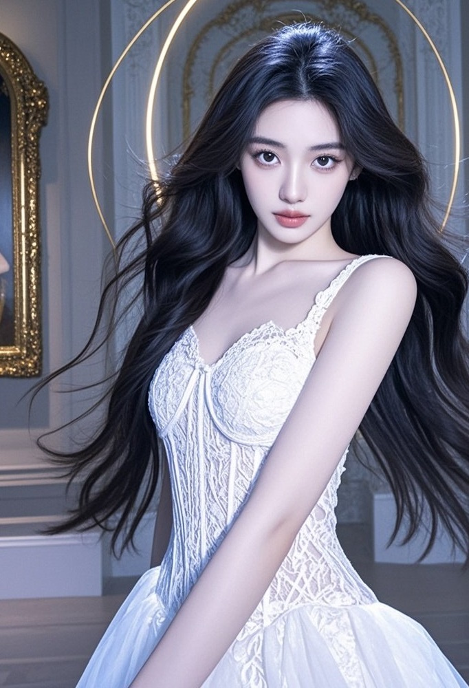 氧气少女温柔回眸 每一帧都美得像幅画