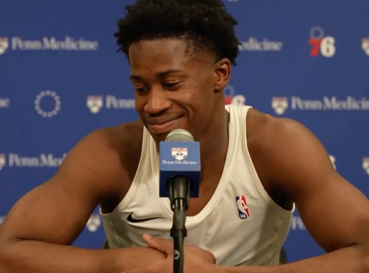 NBA常规赛，76人131-110击败奇才。
赛后76人球员VJ-埃奇库姆接受了