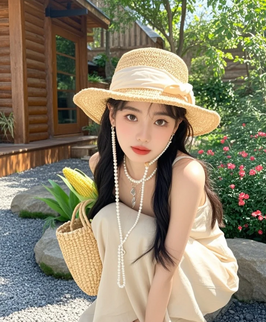 她在石子路上的一笑，连空气都变得暧昧