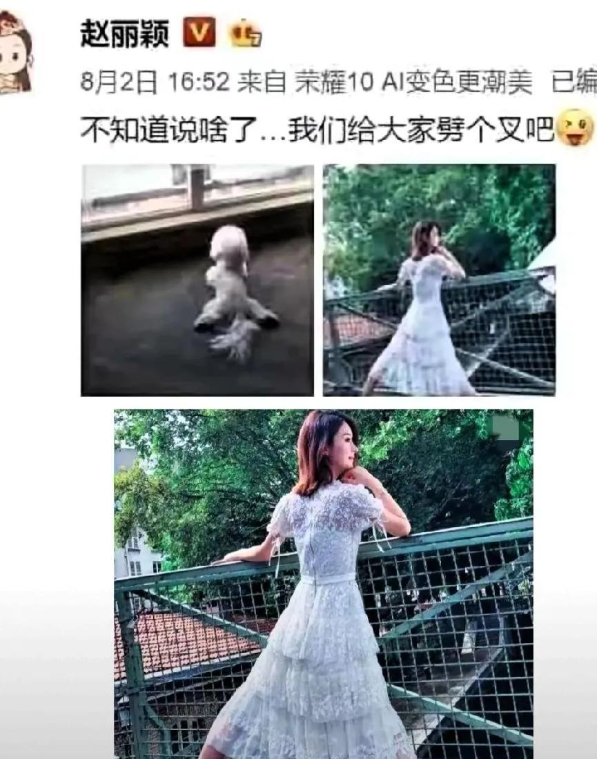 现在全网压力最大的是赵丽颖了吧
她怎么也想不到
自己离婚多年，好不容易谈个恋爱