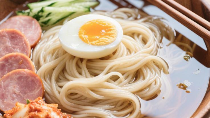 夏日里的冷面风味空心挂面