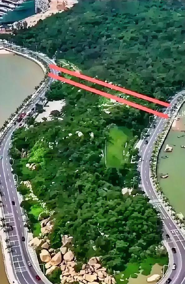 为什么不能直接在中间修一条路