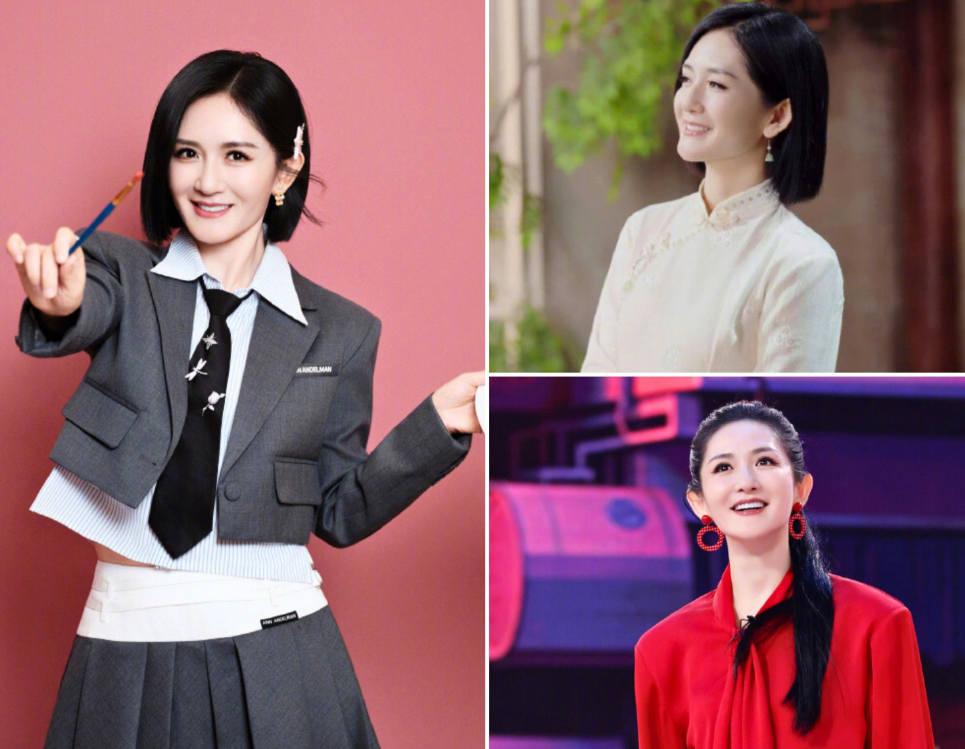 终于知道谢娜为什么留短发了，
不是因为想要换个新造型，
也不是因为身体出了问题，