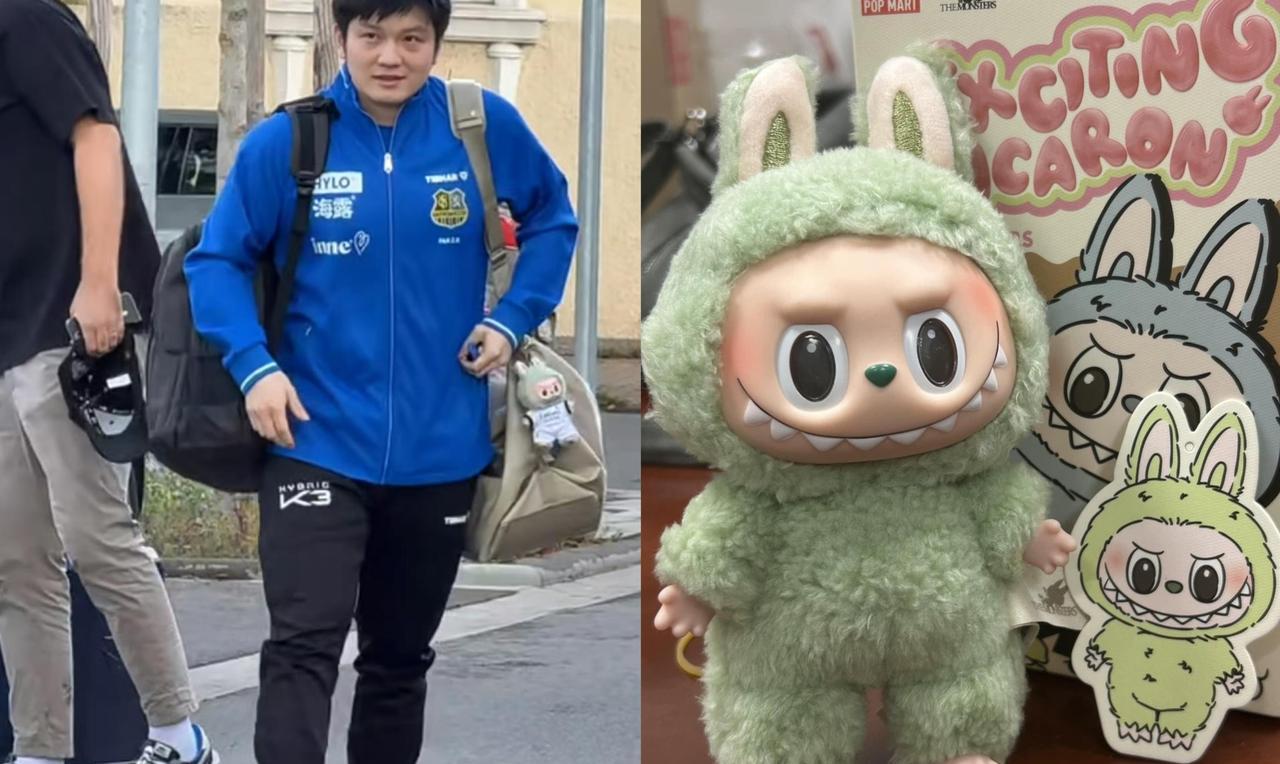 东哥背包上的拉布布，见到了东哥的另一面，真没想到大男孩也爱潮流玩偶！
前脚欣赏不