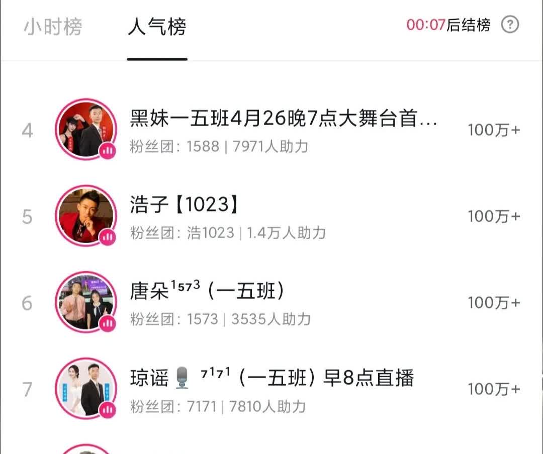 才粉的凝聚力太厉害了，昨晚七点郭有才没开播，旗下一五班成员好几个开播的，激动人心