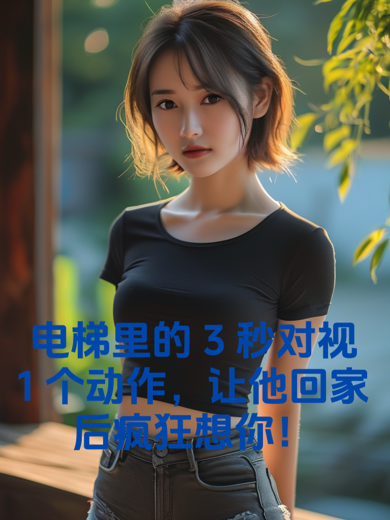 梯里的3秒对视+1个动作，让他回家后疯狂想你！