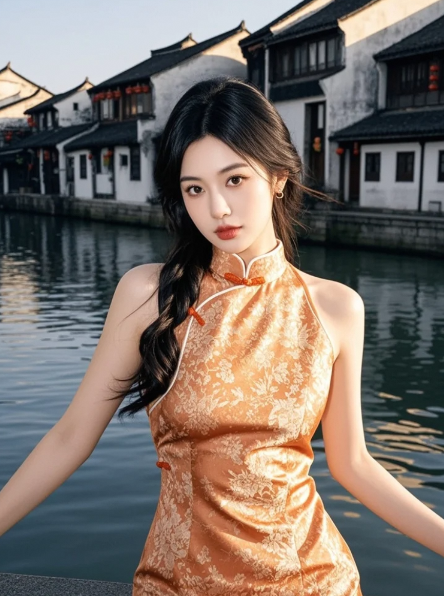 救命！她裹着月光织的绸缎，腰肢一扭就碾碎了所有直男审美！