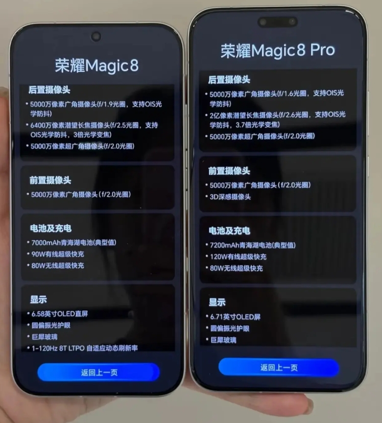 荣耀Magic8对比Magic7常规升级难掩平淡，今年荣耀旗舰缺惊喜？
 
一、