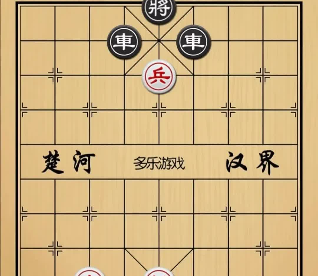看棋的五个人，都说和棋了，只有红方小伙还在苦思冥想。

黑方老头急了，说不用