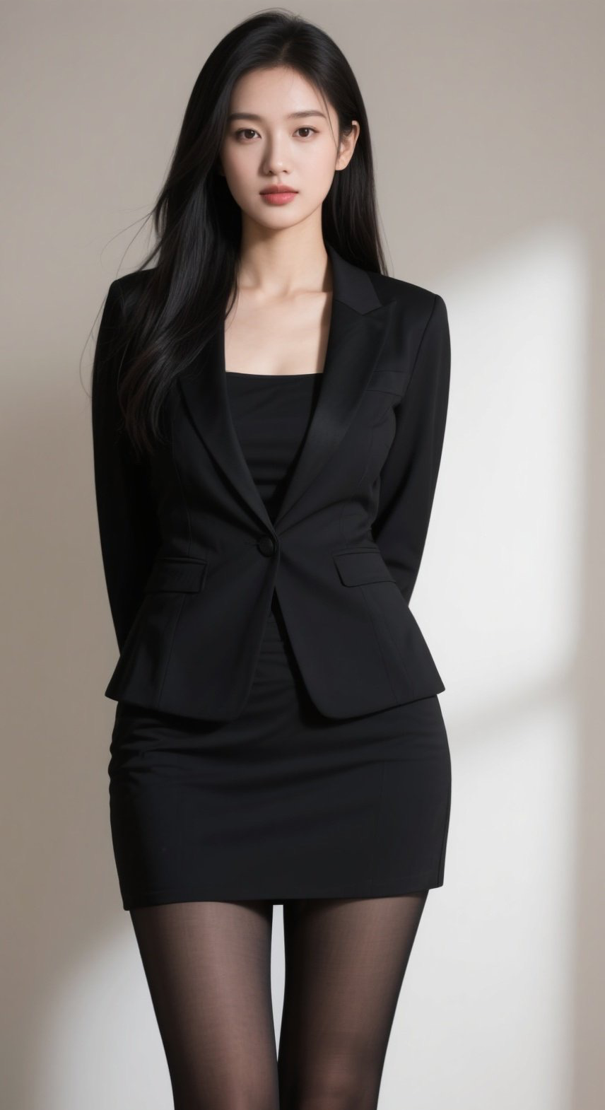 黑丝穿搭尽显曼妙身姿美女写真