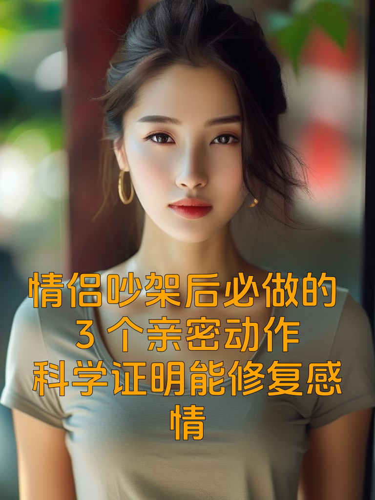 情侣吵架后必做的3个亲密动作：科学证明能修复感情