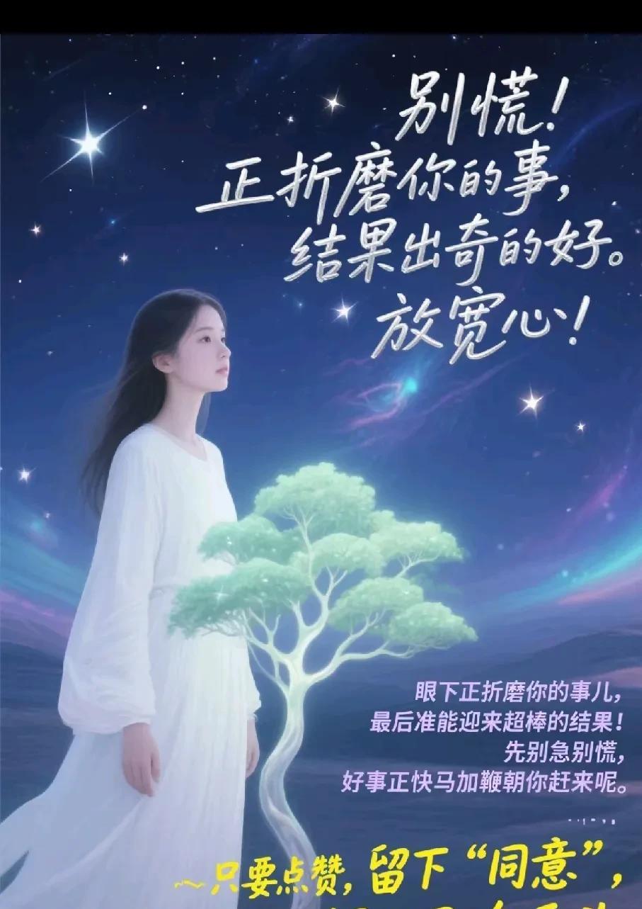 别慌！当下折磨你的事，终将迎来惊喜结局
放宽心！眼前困扰你的难题，定会有超棒的结