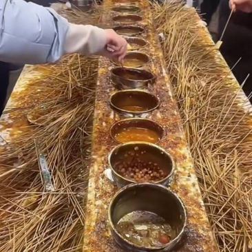 看签子的数量，老板今天赚大发了