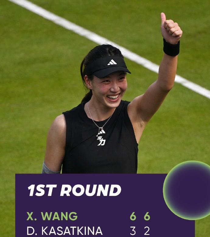网球：王欣瑜赛季首胜TOP20
昨晚，WTA500柏林站女单首轮，从资格赛突围的