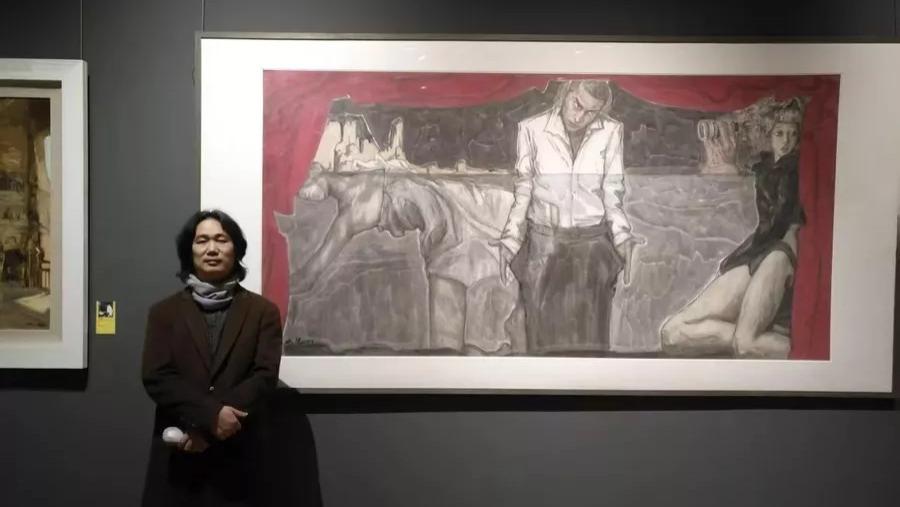 中央美院教授杨声受邀录制中国数字电视台《大国书画》栏目