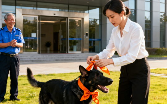 在丈夫车里发现条不属于我的丝巾，我默默把它系在公司门卫的狼狗脖子上，第2天女同事来上班时脸色瞬间变了