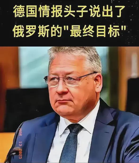 德国情报首脑直言不讳：俄罗斯的真正目标并非占领乌克兰，而是欲重塑世界格局，构建新