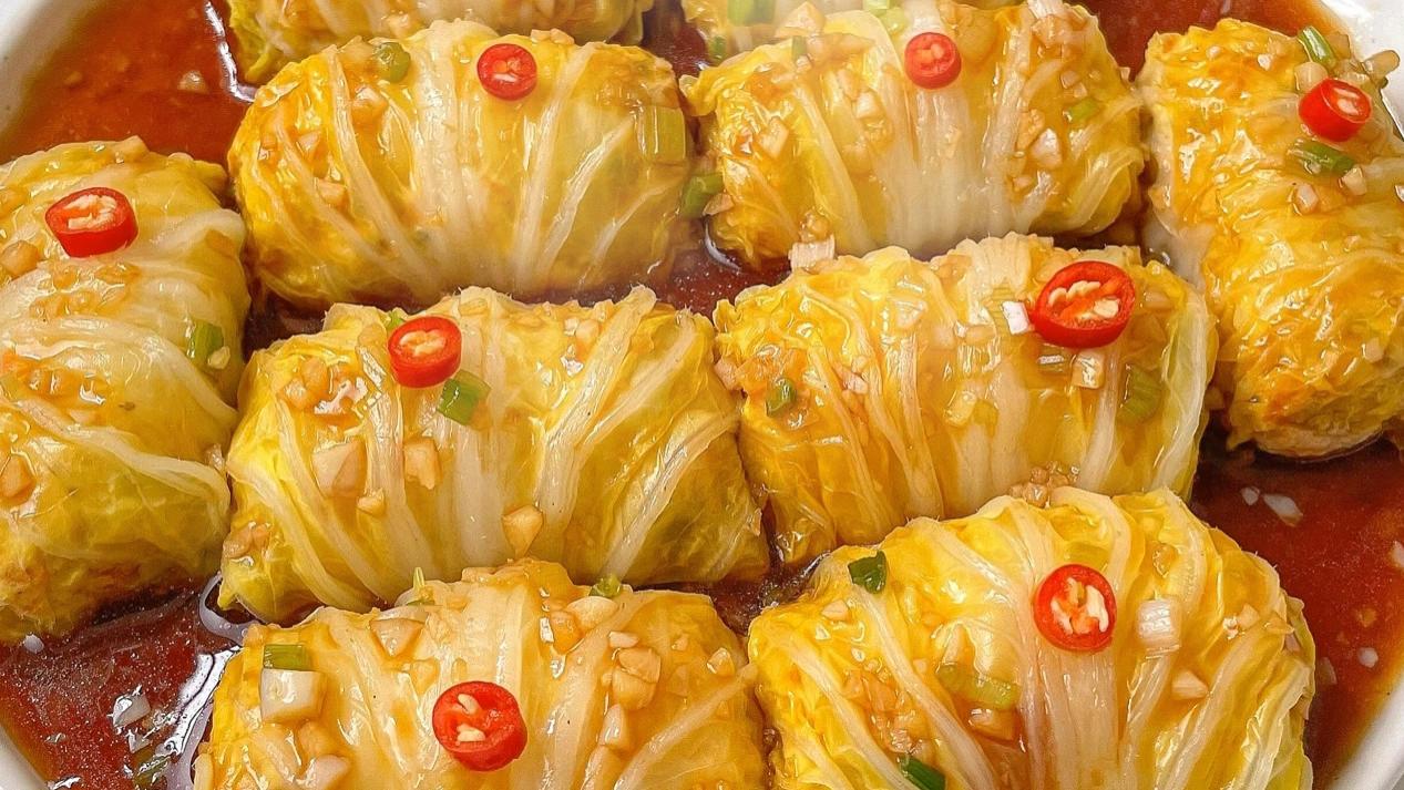 【年夜饭系列3】玉裹金元宝：白菜卷肉里的团圆年味
