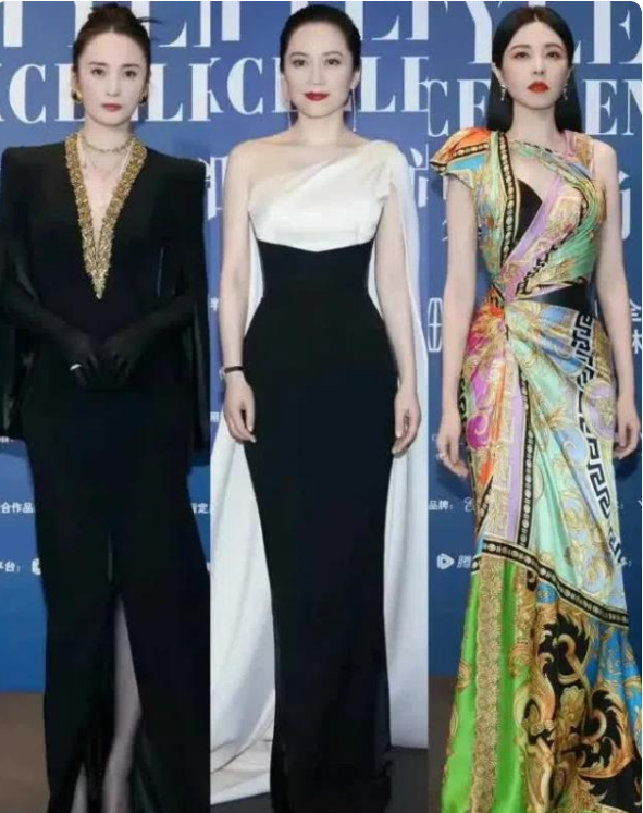 蒋勤勤曾黎同框！中间无名美女却 “杀疯了”，颜值气质双碾压抢尽风头