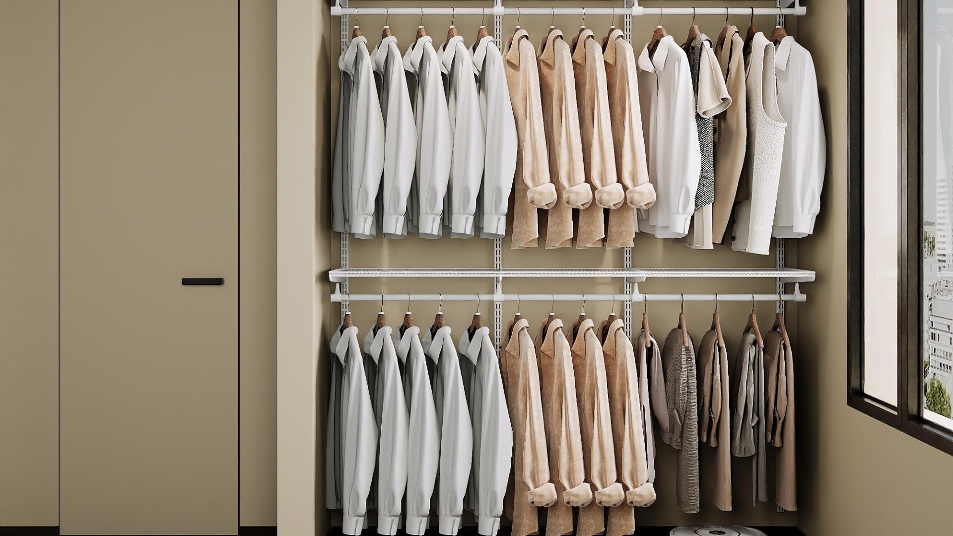 装修选衣柜犯难？及自金属衣帽间，或许解决了你在意的那些问题