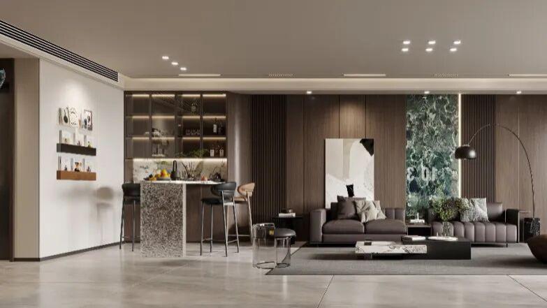 设计作品｜190㎡意式轻奢家：大户型的“高级感”，是连角落都舒服