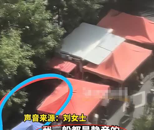 这下后悔了吧！
这女的估计以后睡觉，
都不敢开静音了，就因为这边摆摊儿，能把
