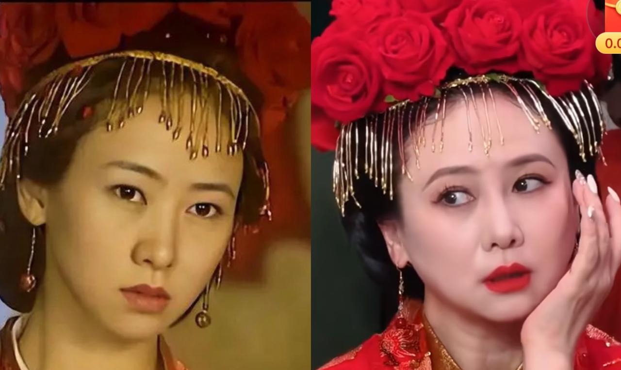 57岁的翁虹，27年后猫妖妙妙妆造对比！