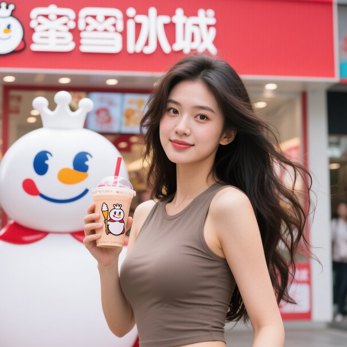蜜雪冰城+甜心美眉，绝配CP你同意吗？