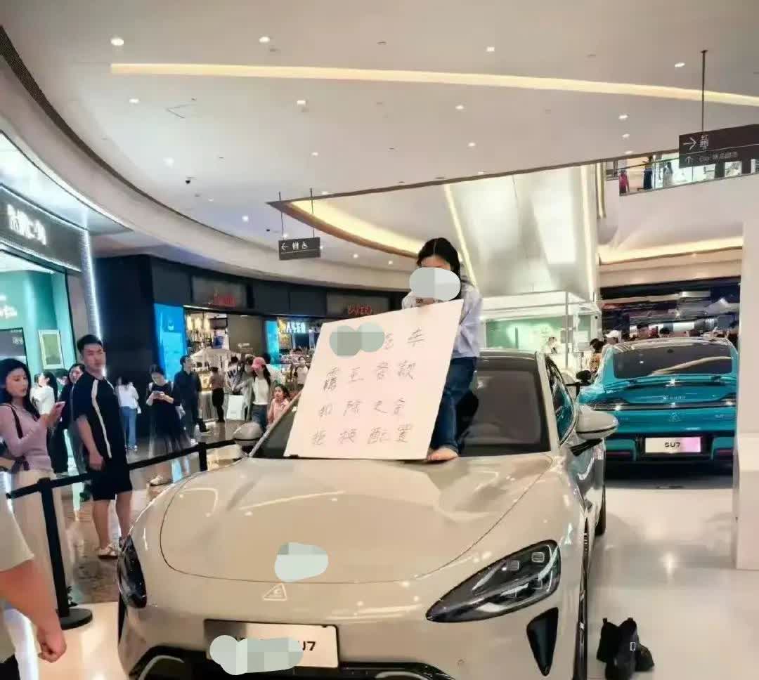 这是哪家汽车？
维权都喜欢坐车顶是什么脾气呢？