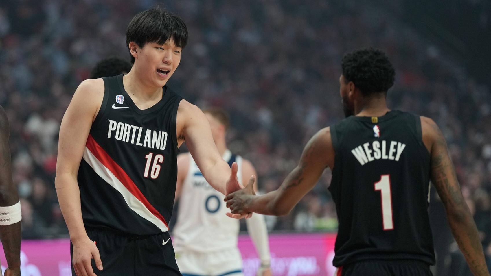 开拓者136-134爵士，赛后评分：不是杨瀚森，开拓者26号是第一