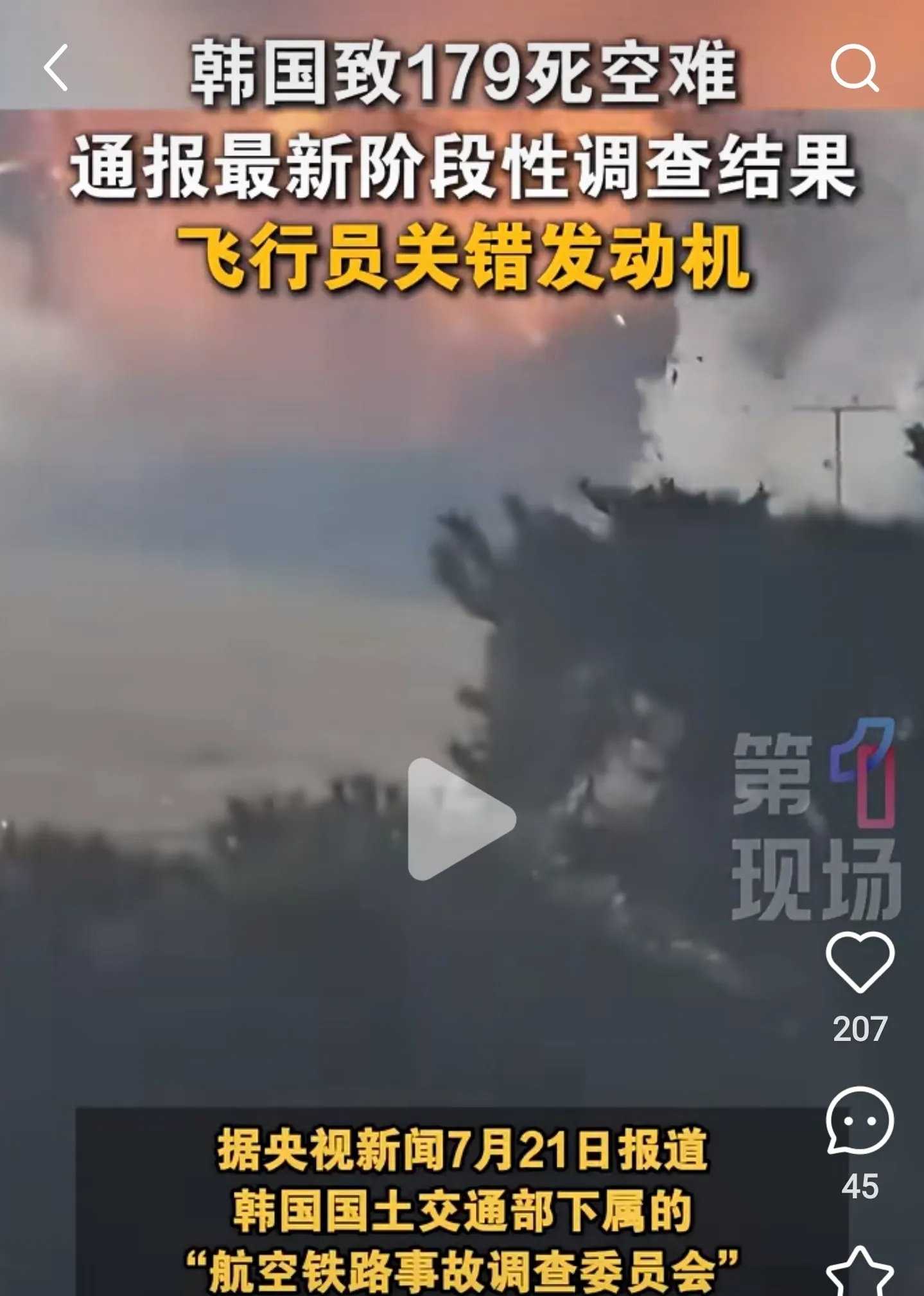 韩国空难是飞行员关错发动机，印度空难是飞行员故意关掉发动机，结果都是机毁人亡。
